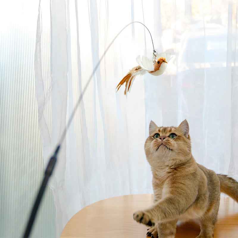 Lifelike Bird Wand to Awaken Your Cat's Natural Instincts